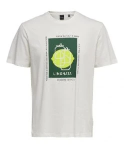 Only & Sons T-Shirt Halbarm ONSIKE REG SS NEW TEE NOOS, Star White