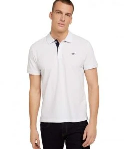 Tom Tailor Polo Halbarm Basic Polo With Contrast, White -Lloyd Gürtel Shop f30b236b 4db5 4b83 9514 3553c8bfc832 600x600