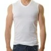 RAGMAN Tank-Top Bodywear V-Neck, WEISS