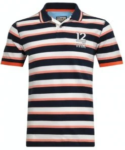 RAGMAN Polo Halbarm Polo Striped, NACHTBLAU