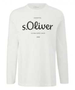 S.Oliver T-Shirt Langarm T-Shirt, WHITE
