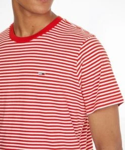Tommy Jeans T-Shirt Halbarm TJM TOMMY CLASSICS STRIPE TEE, RED -Lloyd Gürtel Shop fe07b7a6 777e 1a91 a614 0416302e8da4 600x600