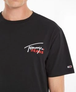 Tommy Jeans T-Shirt Halbarm TJM CLSC GRAPHIC SIGNATURE TEE, BLACK -Lloyd Gürtel Shop fe07b7a6 777e 1a91 a614 04163835d7c8 600x600