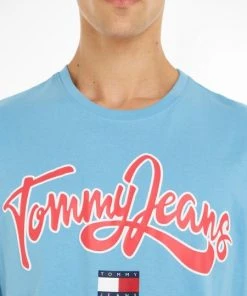 Tommy Jeans T-Shirt Halbarm TJM REG COLLEGE POP TEXT TEE, BLUE -Lloyd Gürtel Shop fe07b7a6 777e 1a91 a614 0516d0014d93 600x600