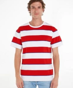 Tommy Jeans T-Shirt Halbarm TJM RLX BOLD STRIPE TEE, RED -Lloyd Gürtel Shop fe07b7a6 777e 1a91 a614 0516f0f6bd2b 600x600