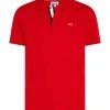 Tommy Jeans Polo Halbarm TJM SLIM PLACKET POLO, RED