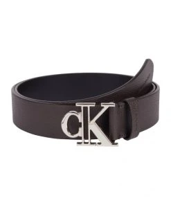 Calvin Klein Gürtel SEASONAL MONOGRAM LTHR BELT 35MM, BLACK