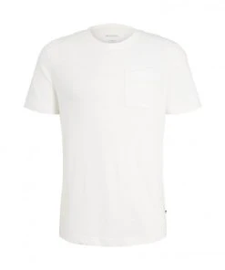 Tom Tailor T-Shirt Halbarm Basic T-shirt, Off White