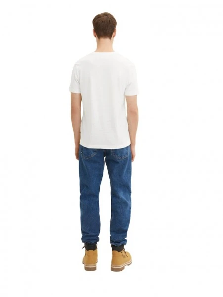 Tom Tailor T-Shirt Halbarm Basic T-shirt, Off White 4 Tom Tailor T-Shirt Halbarm Basic T-shirt, Off White – Bild 4