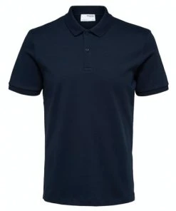 Selected Polo Halbarm SLHPARIS SS POLO B NOOS, Dark Sapphire