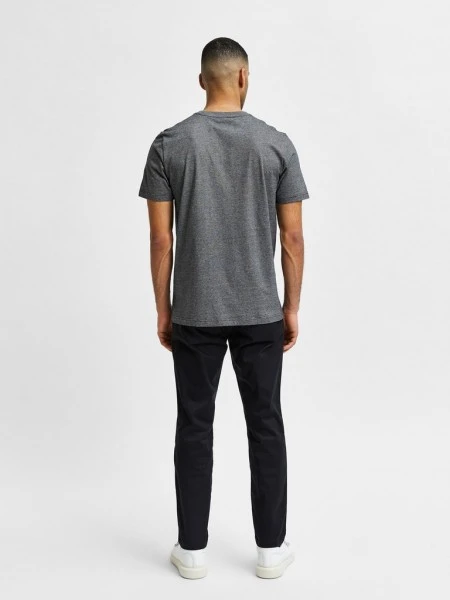 Selected T-Shirt Halbarm SLHNORMAN MINI STRIPE SS TEE W NOOS, Black/Light Grey 2 Selected T-Shirt Halbarm SLHNORMAN MINI STRIPE SS TEE W NOOS, Black/Light Grey – Bild 2