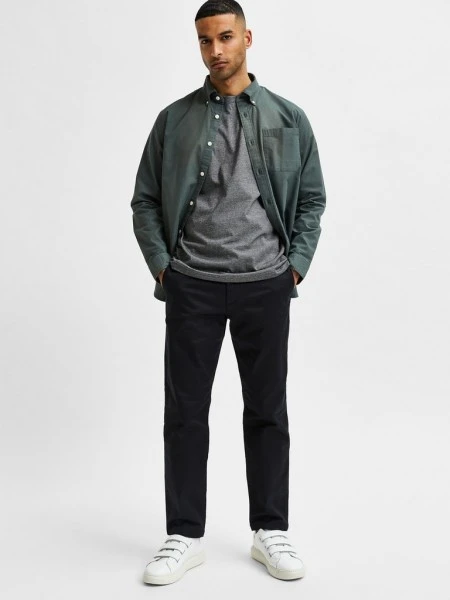 Selected T-Shirt Halbarm SLHNORMAN MINI STRIPE SS TEE W NOOS, Black/Light Grey 5 Selected T-Shirt Halbarm SLHNORMAN MINI STRIPE SS TEE W NOOS, Black/Light Grey – Bild 5