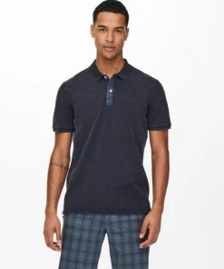 Only & Sons Polo Halbarm ONSTRAVIS SLIM WASHED SS POLO NOOS, Dark Navy -Lloyd Gürtel Shop ff20388e 6428 f78a 9514 ce6234706319 600x600